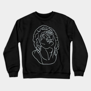 Greek Statue Face Drawing Crewneck Sweatshirt